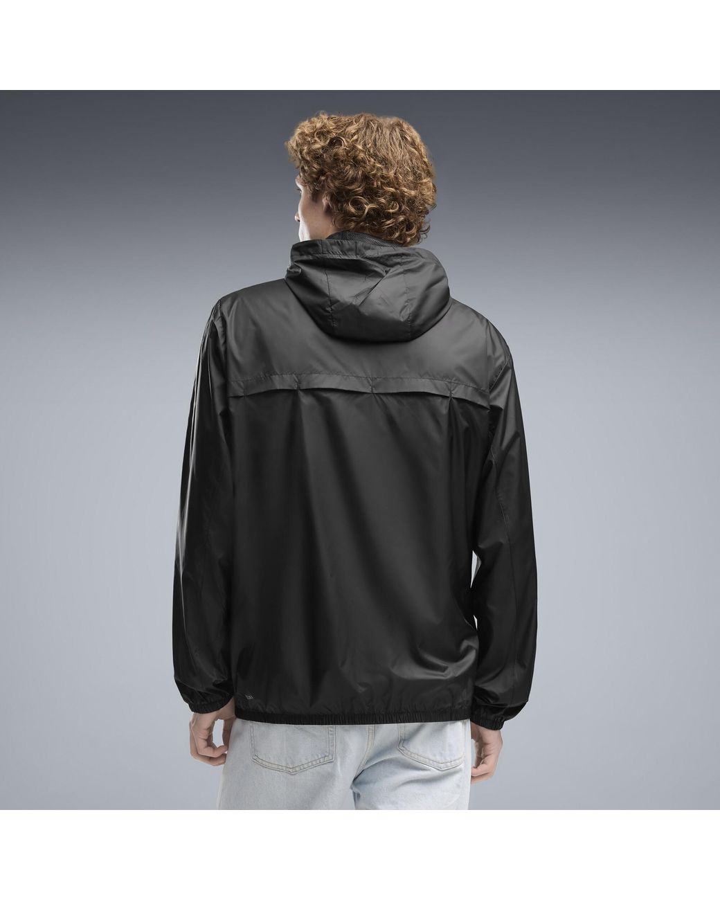 PUMA Black Essentials Regular Windbreaker for men