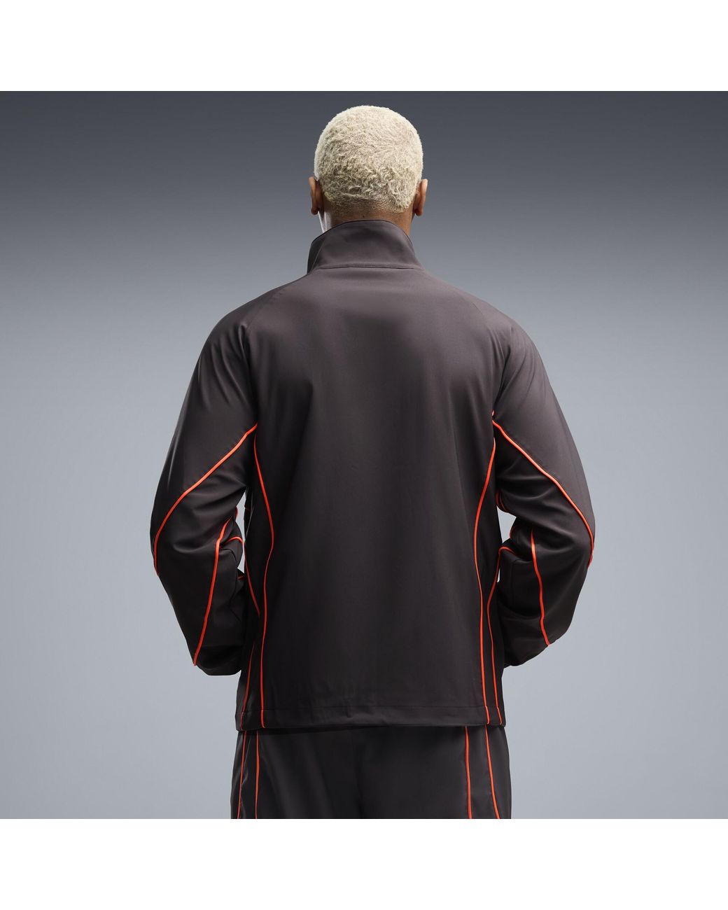 PUMA Black Ac Milan Tech-X Full-Zip Track Jacket for men