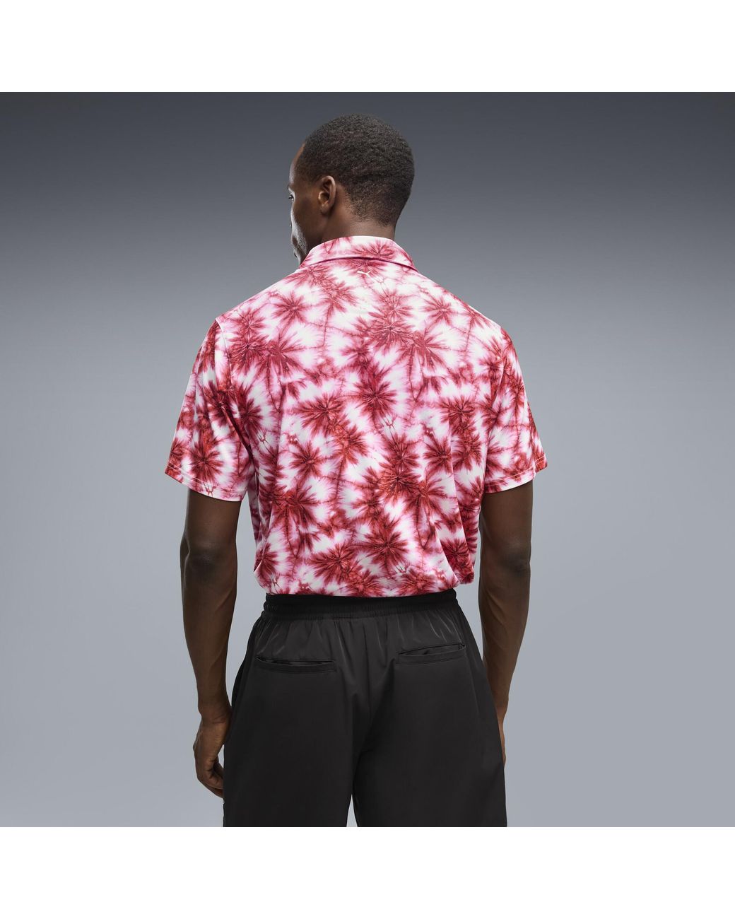 PUMA Red X Palm Tree Crew Palm Golf Polo for men