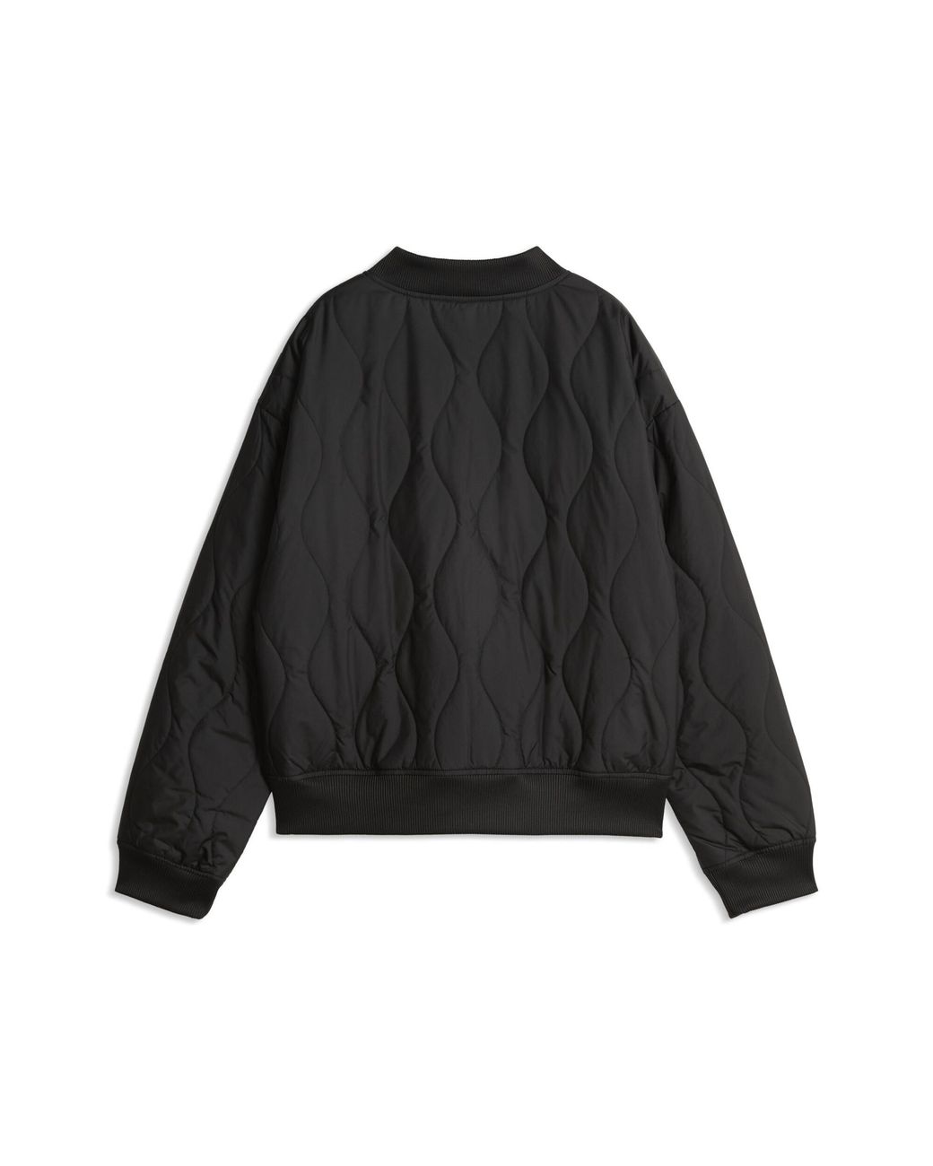 PUMA Black Satin Bomber Jacket