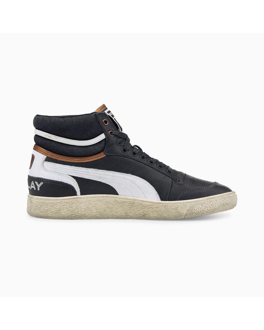 PUMA Ralph Sampson X Replay Mid Demin Trainers in Black Lyst UK