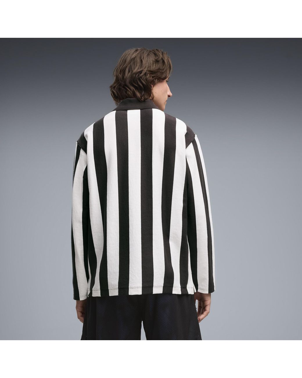 PUMA Black Memory Lane Referee Rugby Polo for men