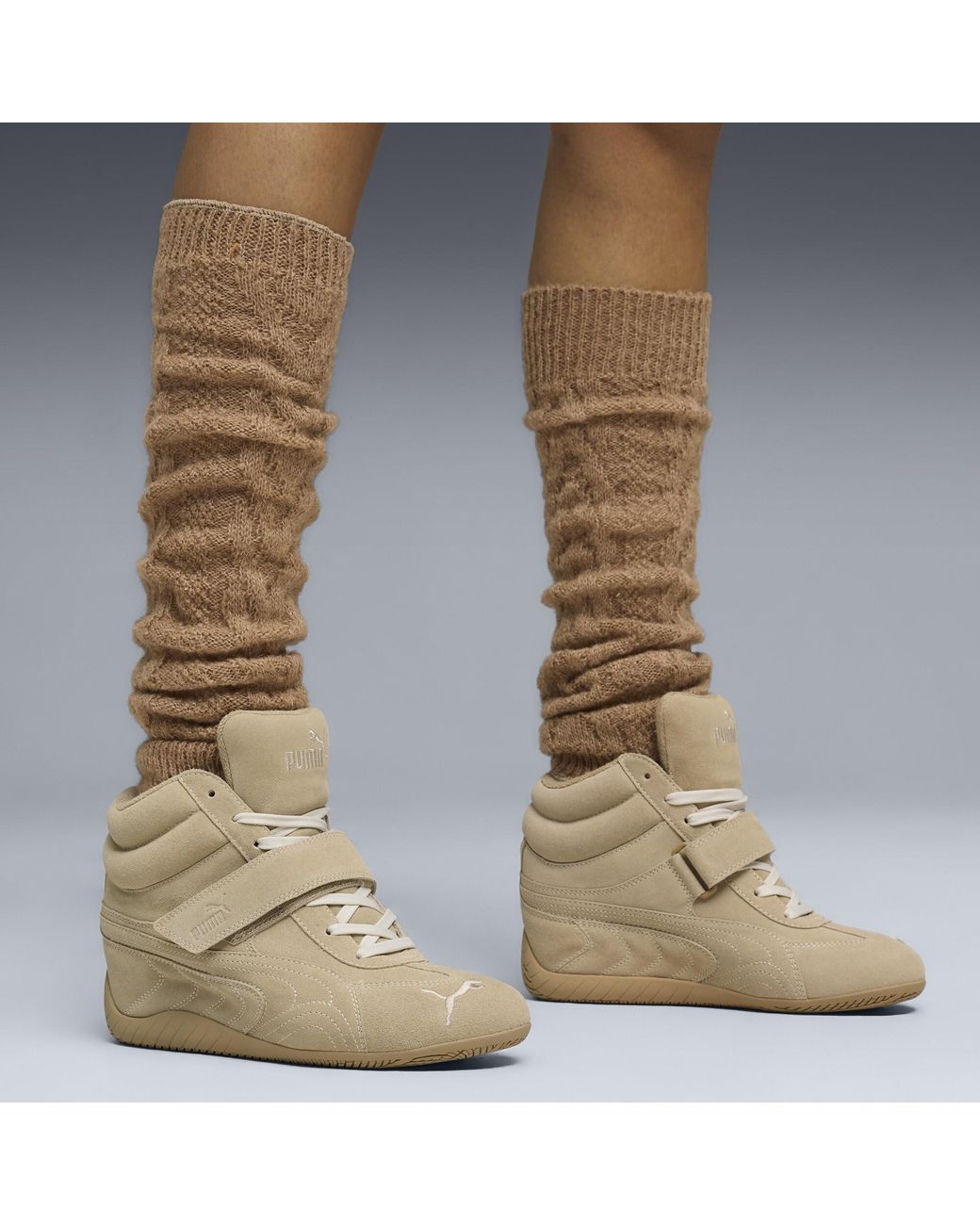 PUMA Natural Speedcat Wedge Tonal Sneakers