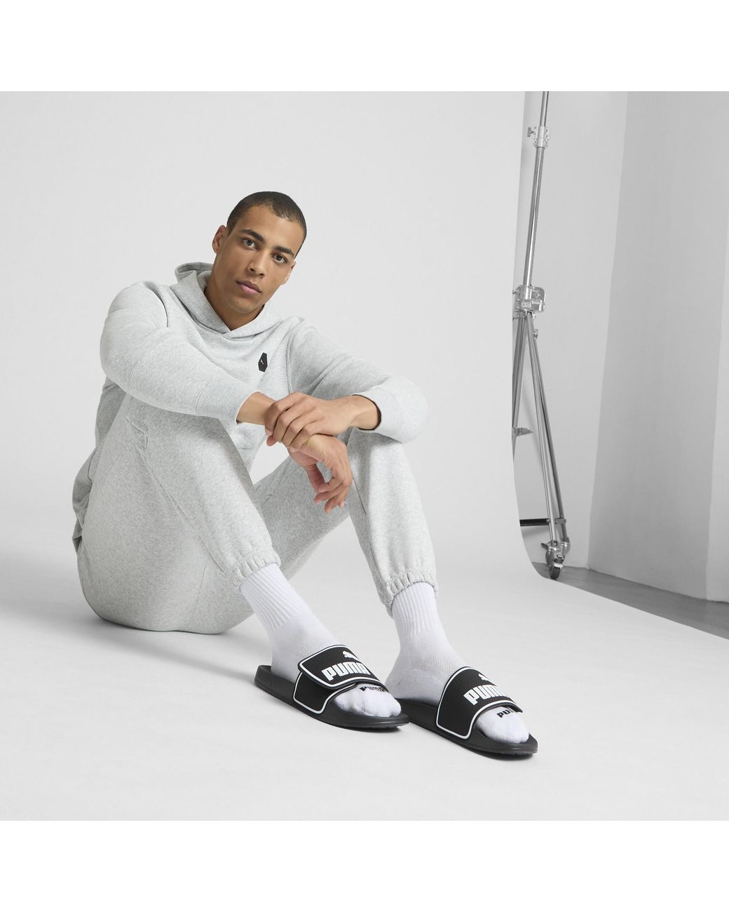 PUMA Black Leadcat 2.0 V Slides