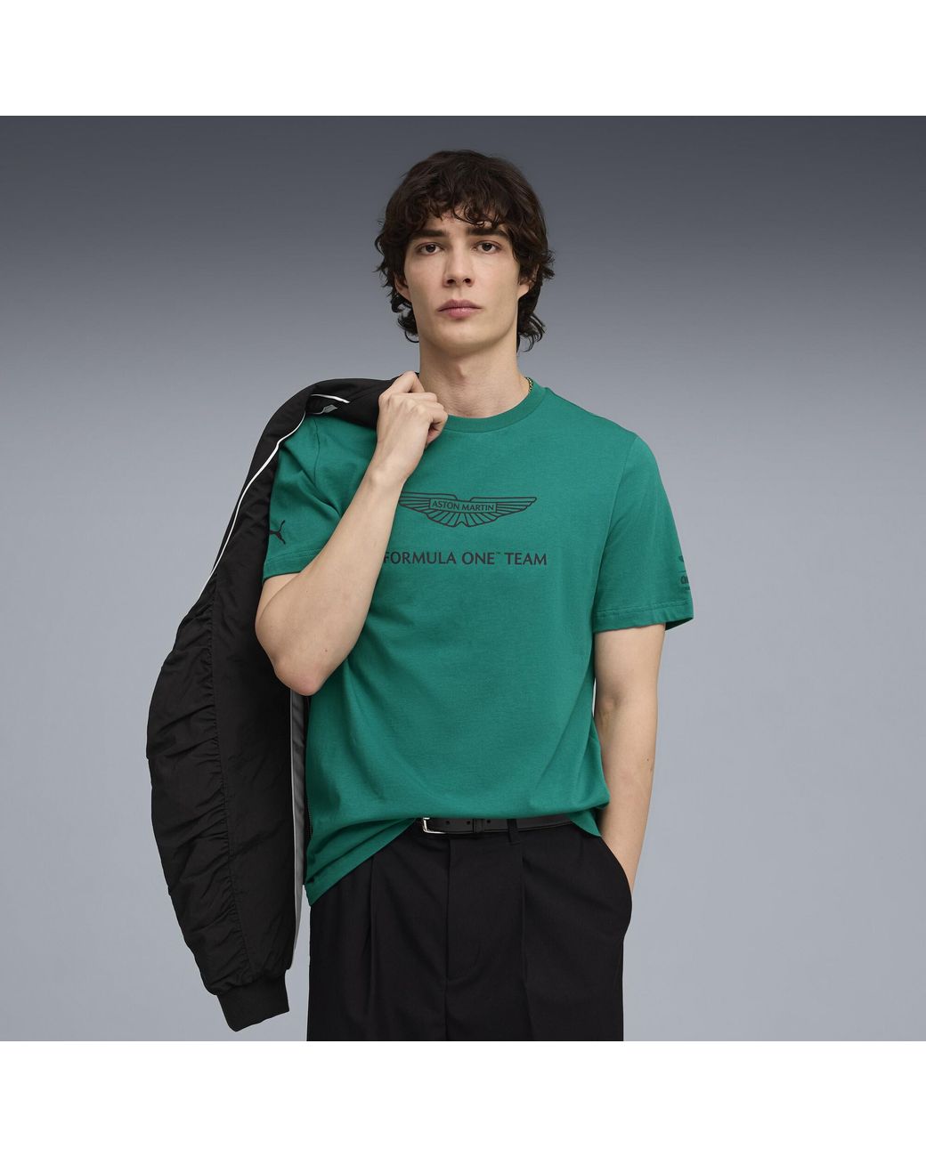PUMA Green X Aston Martin Aramco F1 Team Essentials T-Shirt for men