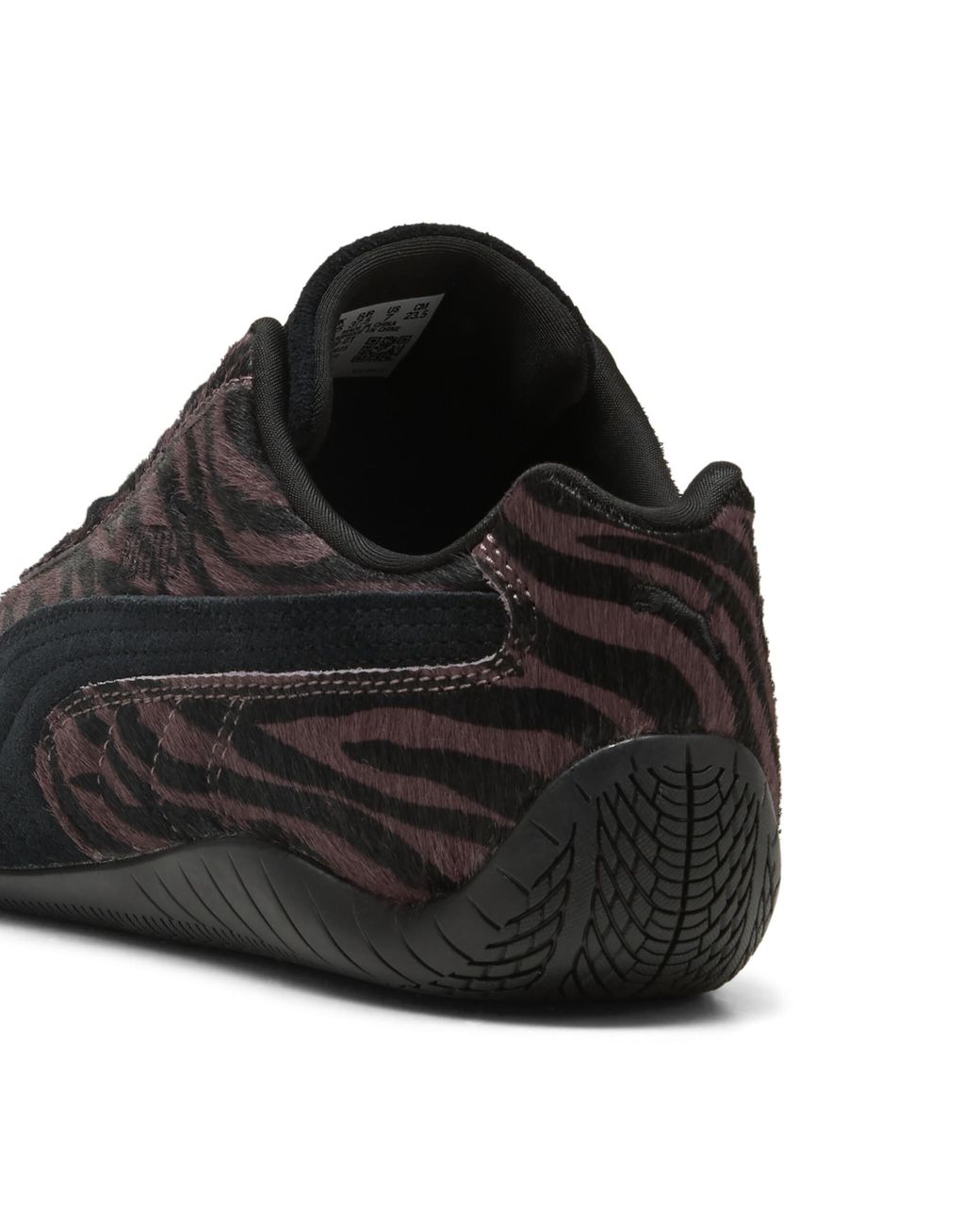 PUMA Black Speedcat Tiger-Print Sneakers