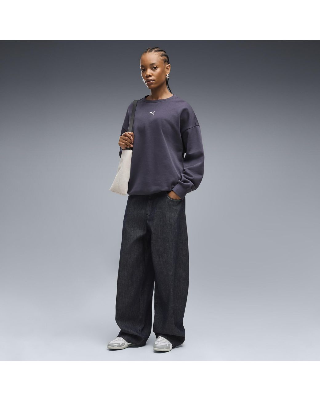 Sudadera Essentials Extragrande Para Mujer, Ropa, Gris PUMA de color Gray