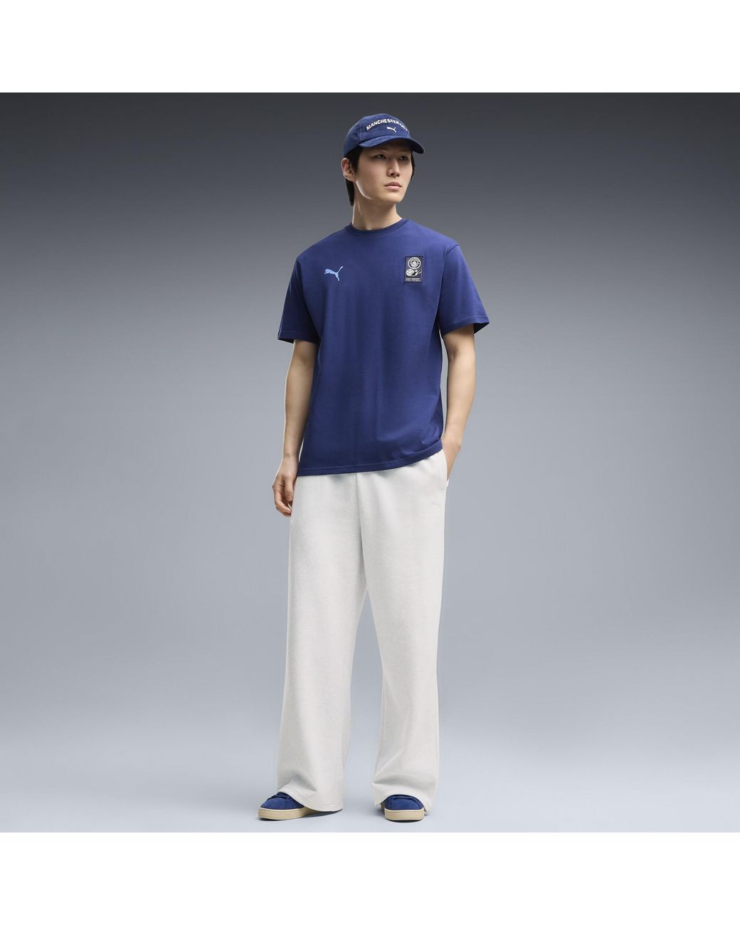 PUMA Blue Manchester City Ftblculture Relaxed T-Shirt for men
