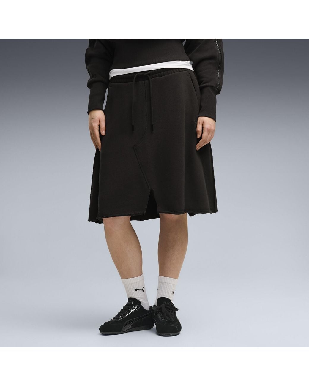 PUMA Black T7 Cutoff Skirt