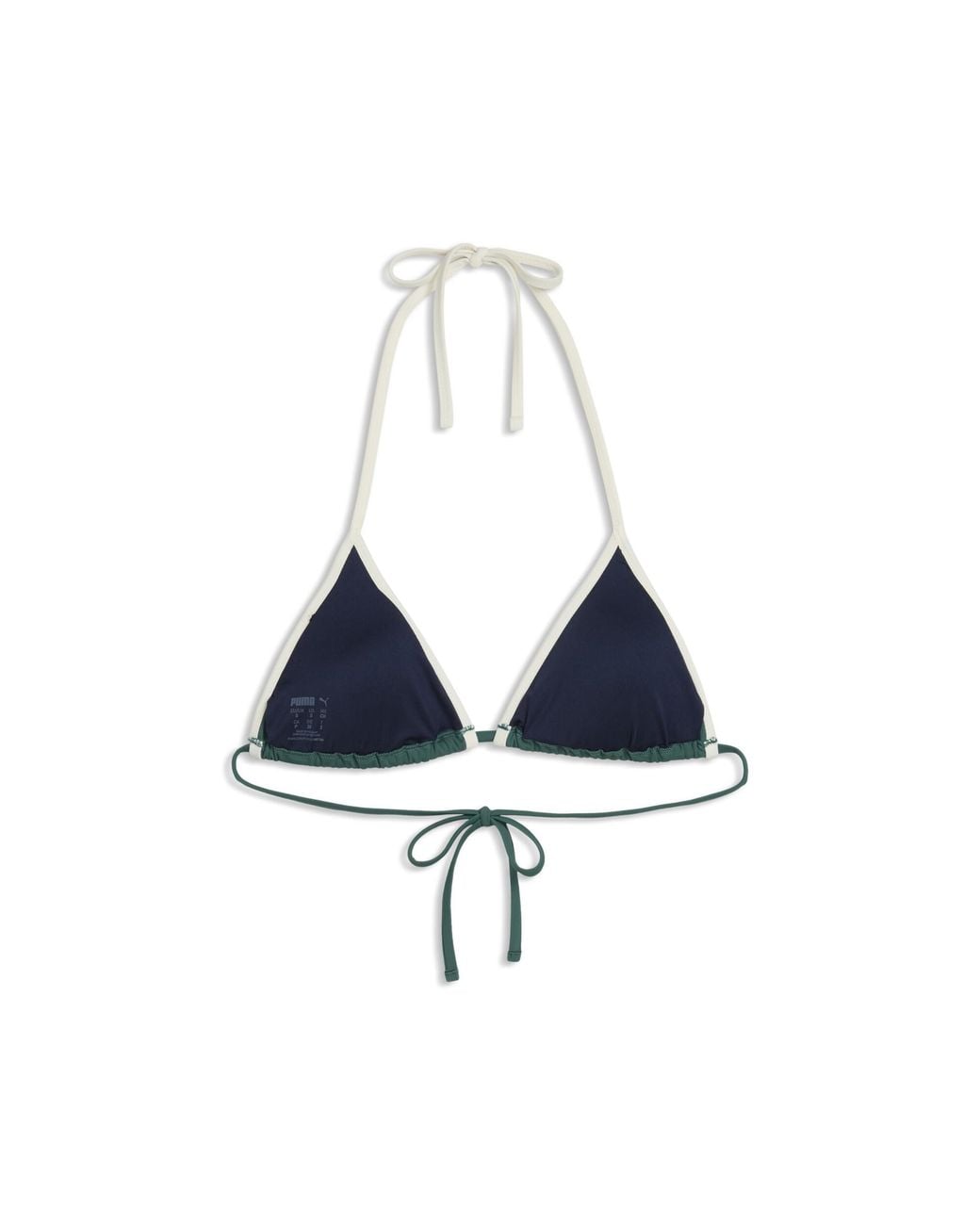 Top De Bikini Triangular Para Mujer Swim, Accesoiros, Verde PUMA de color Green