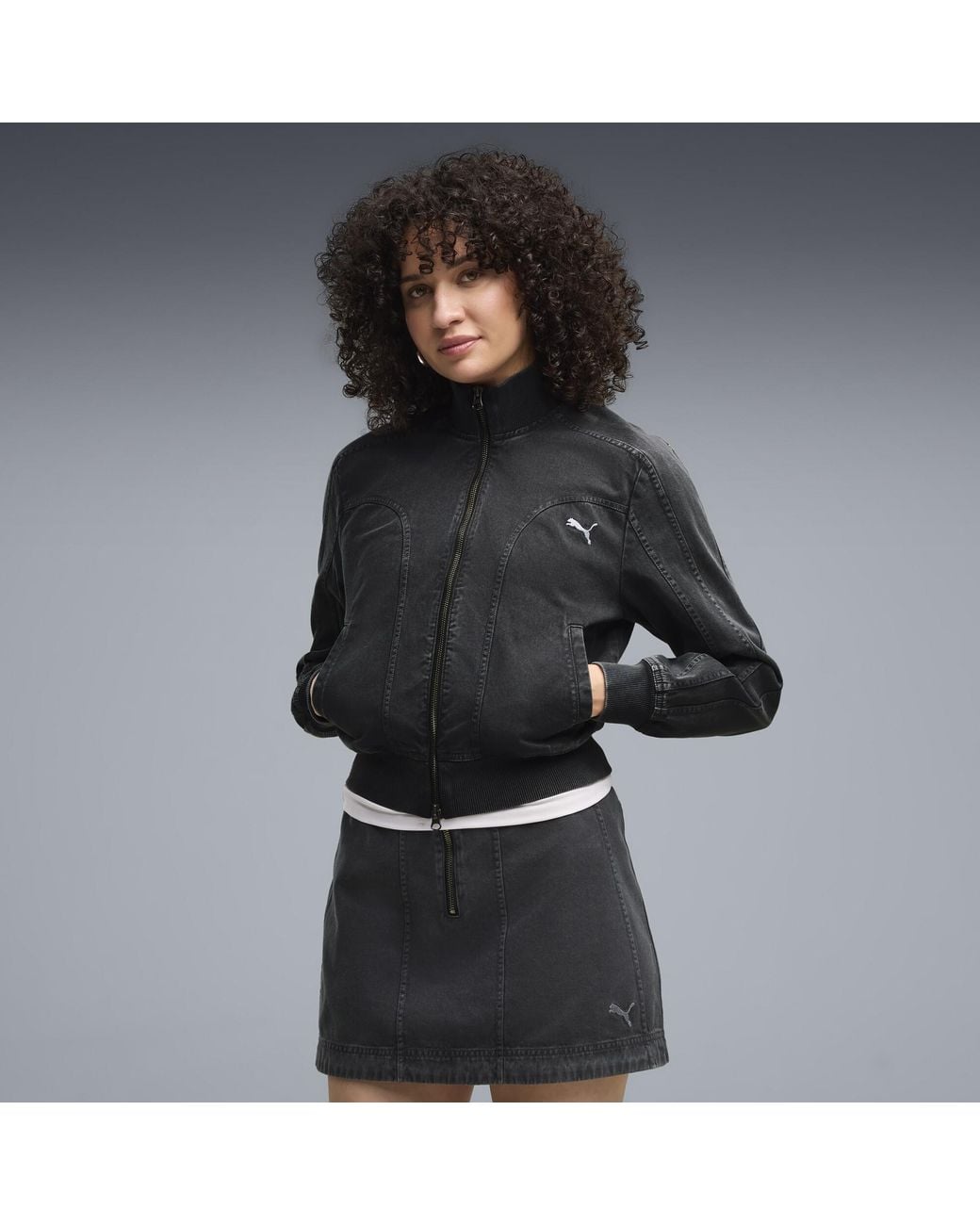 PUMA Black Future..Archive Washed Twill Short Jacket