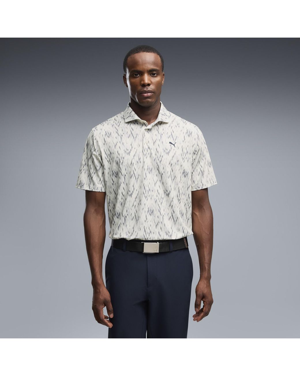 PUMA Gray Mattr Northern Lights Golf Polo for men