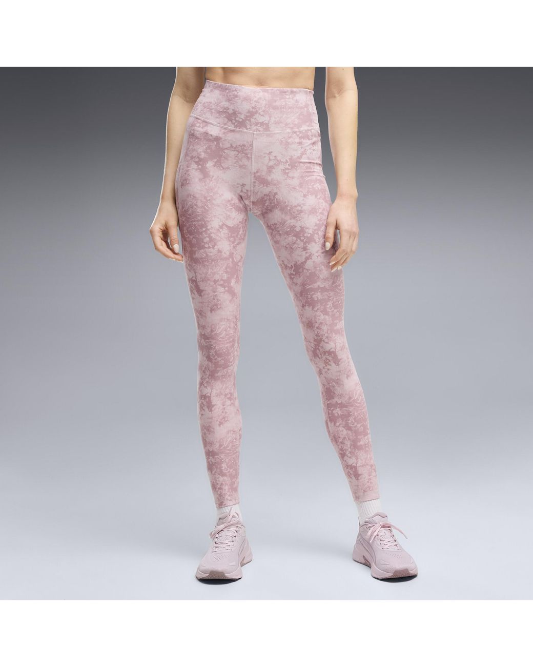 PUMA Pink Cloudspun Printed High Waisted Tights