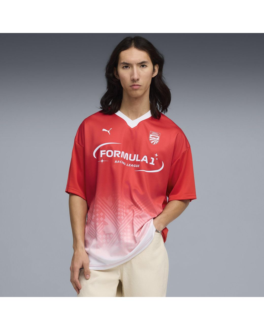PUMA Red F1 Canada Relaxed Jersey for men
