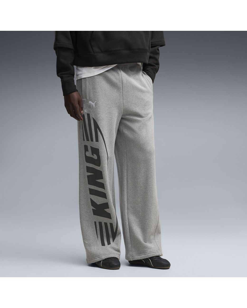 PUMA Gray King Oversized Sweatpants for men