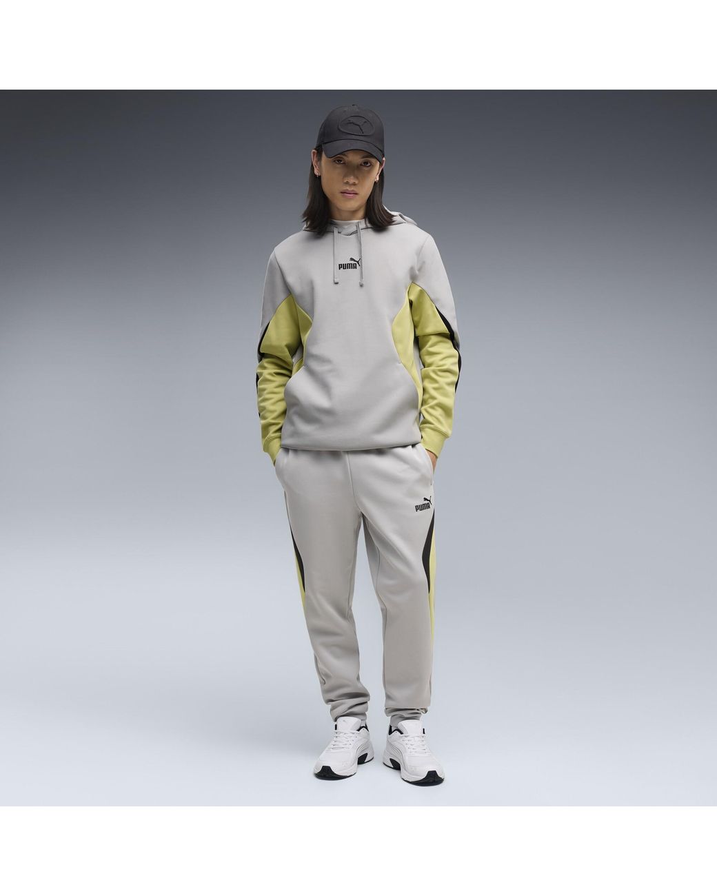 PUMA Essentials Colourblock Sweatpants Voor Maat in het Metallic voor heren