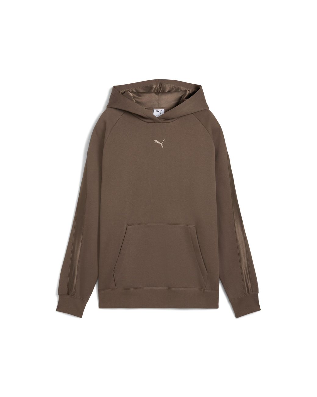 PUMA Brown Essentials Satin Hoodie