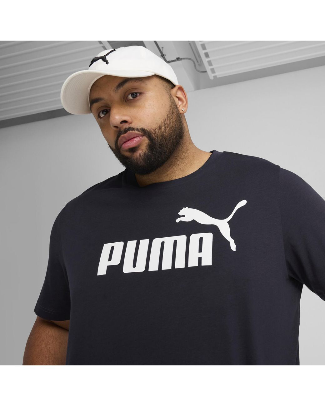 PUMA Blue Essentials No. 1 Logo T-Shirt for men