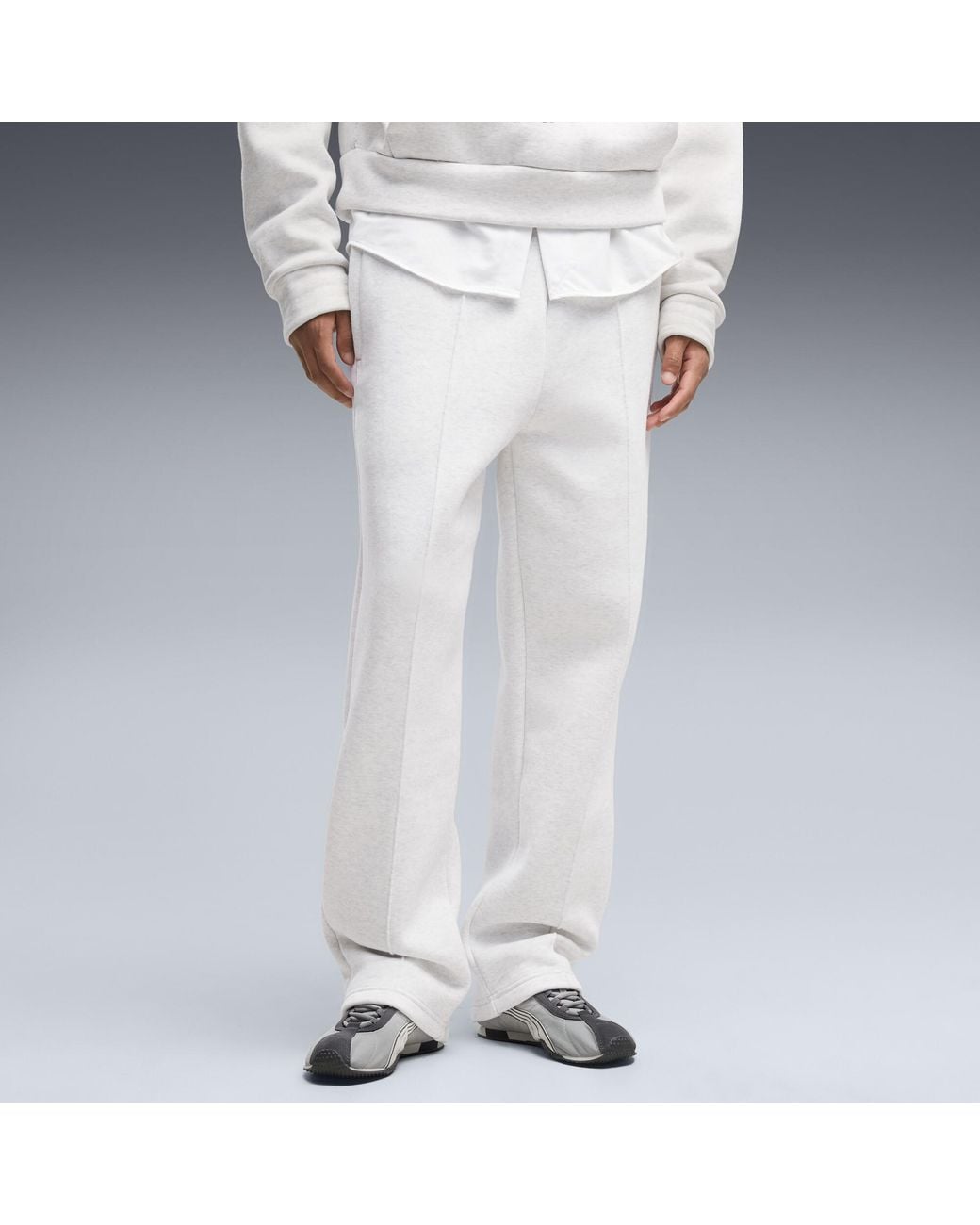 PUMA White Essentials Heavy Fleece Relaxed Sweatpants for men