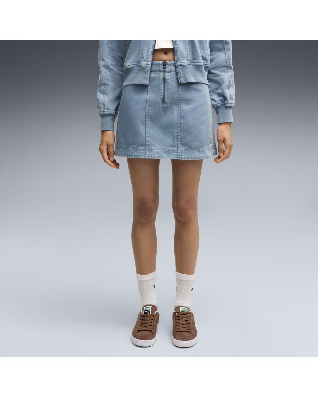 PUMA Blue Future..Archive Washed Twill Skirt