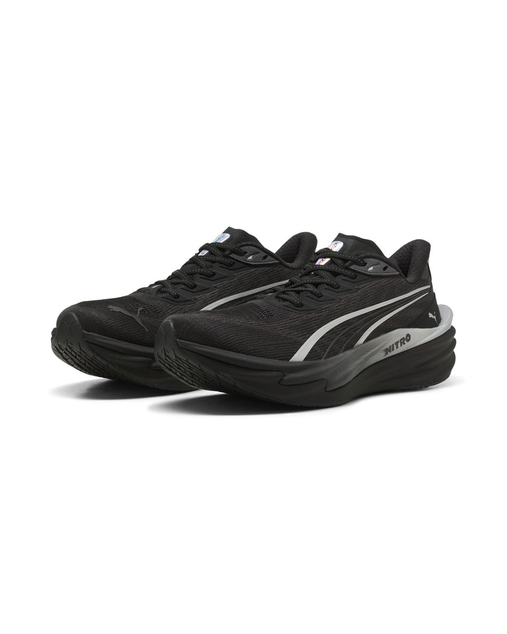 PUMA Black Deviate Nitro 4 Brightstride Road Running Shoes
