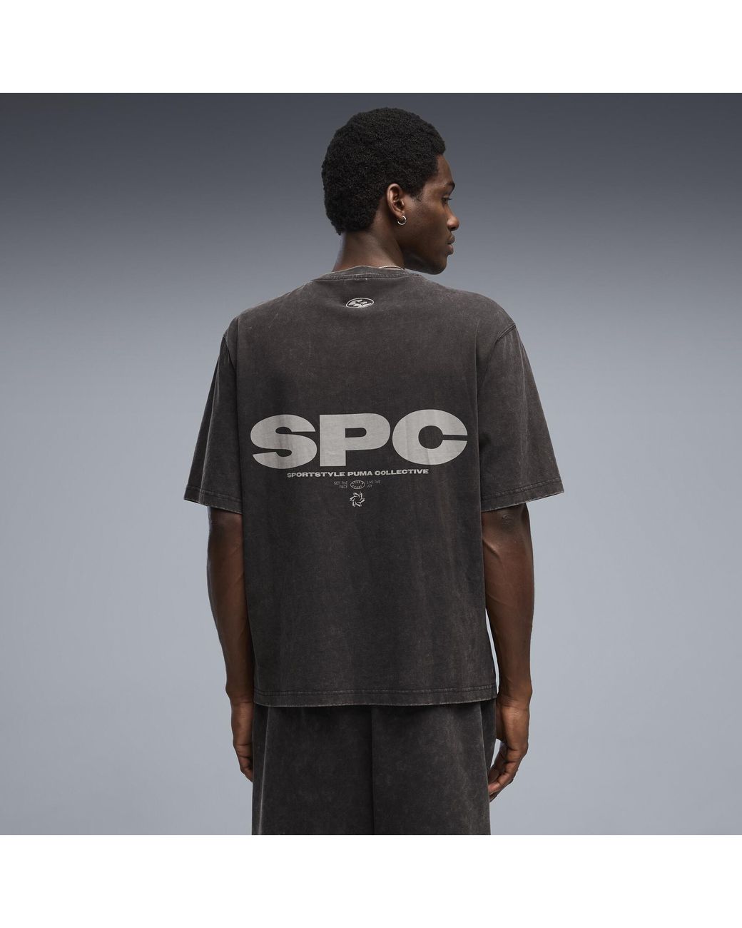 PUMA Black Graphic T-Shirt for men