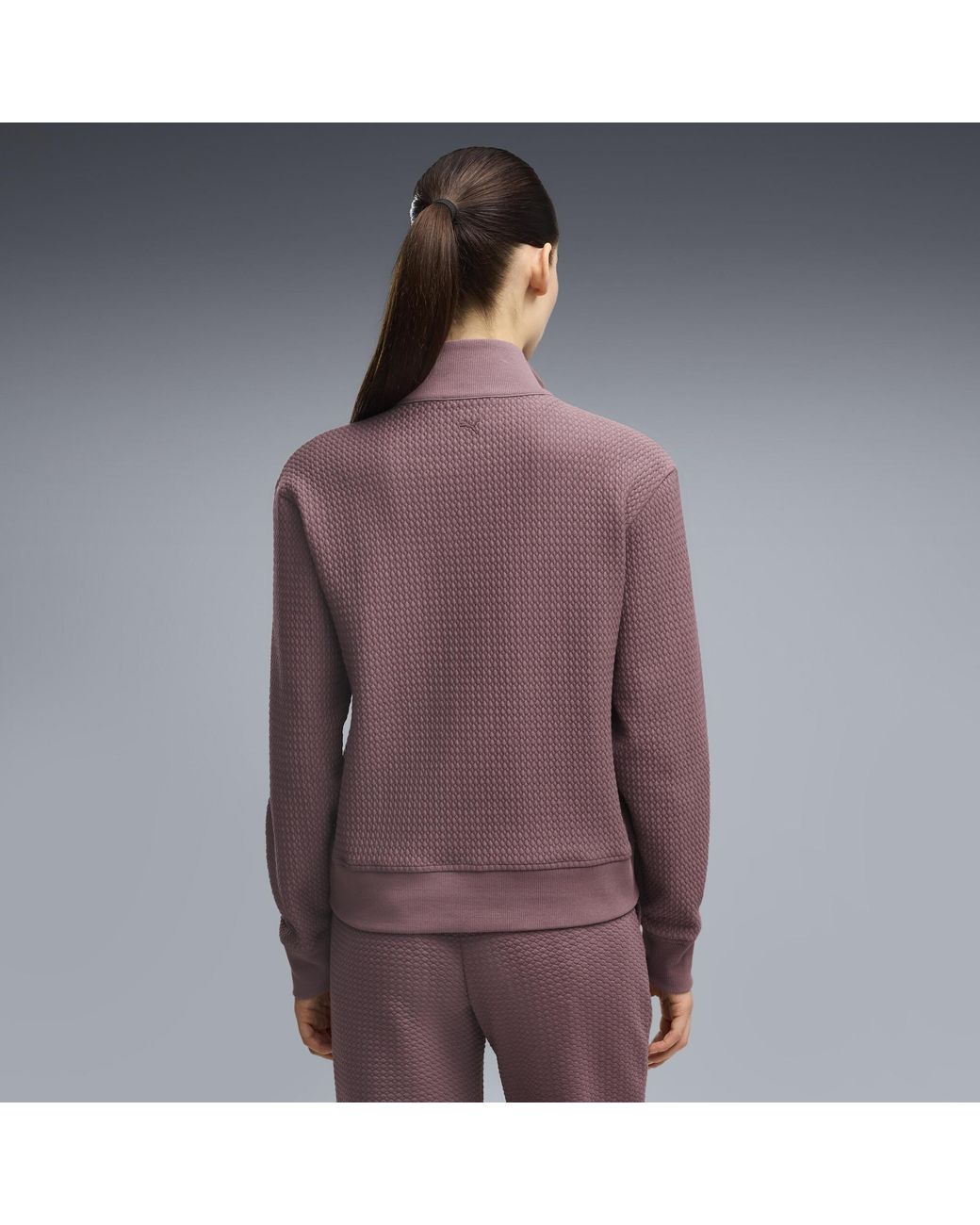 PUMA Purple Boulder Half-Zip Golf Jacket
