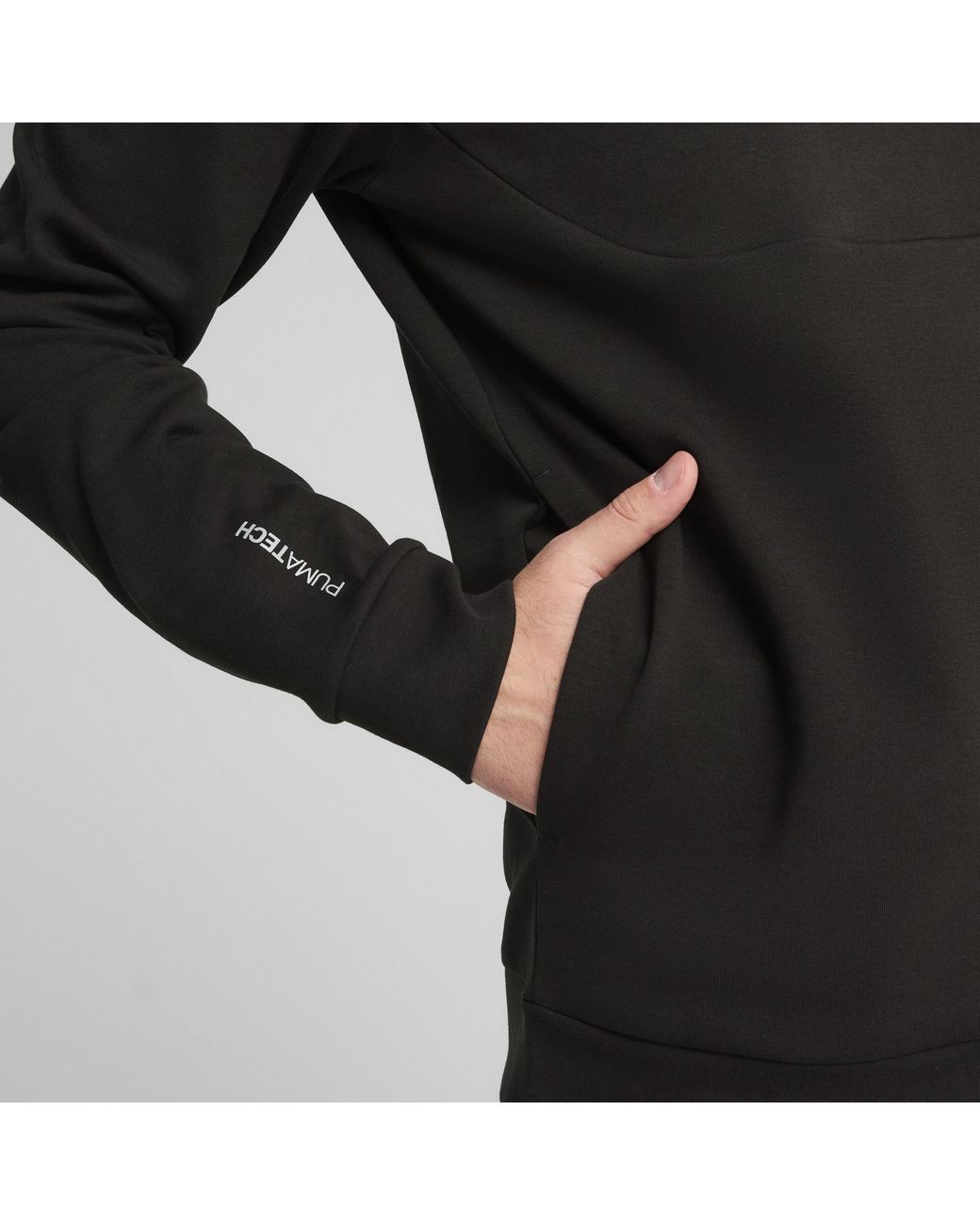PUMA Black Tech Hoodie for men