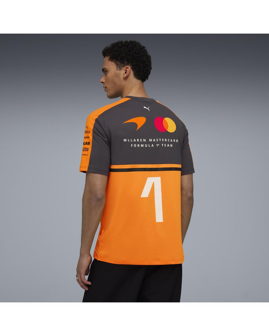 PUMA Orange Mclaren Mastercard F1 Team Replica Norris T-Shirt for men
