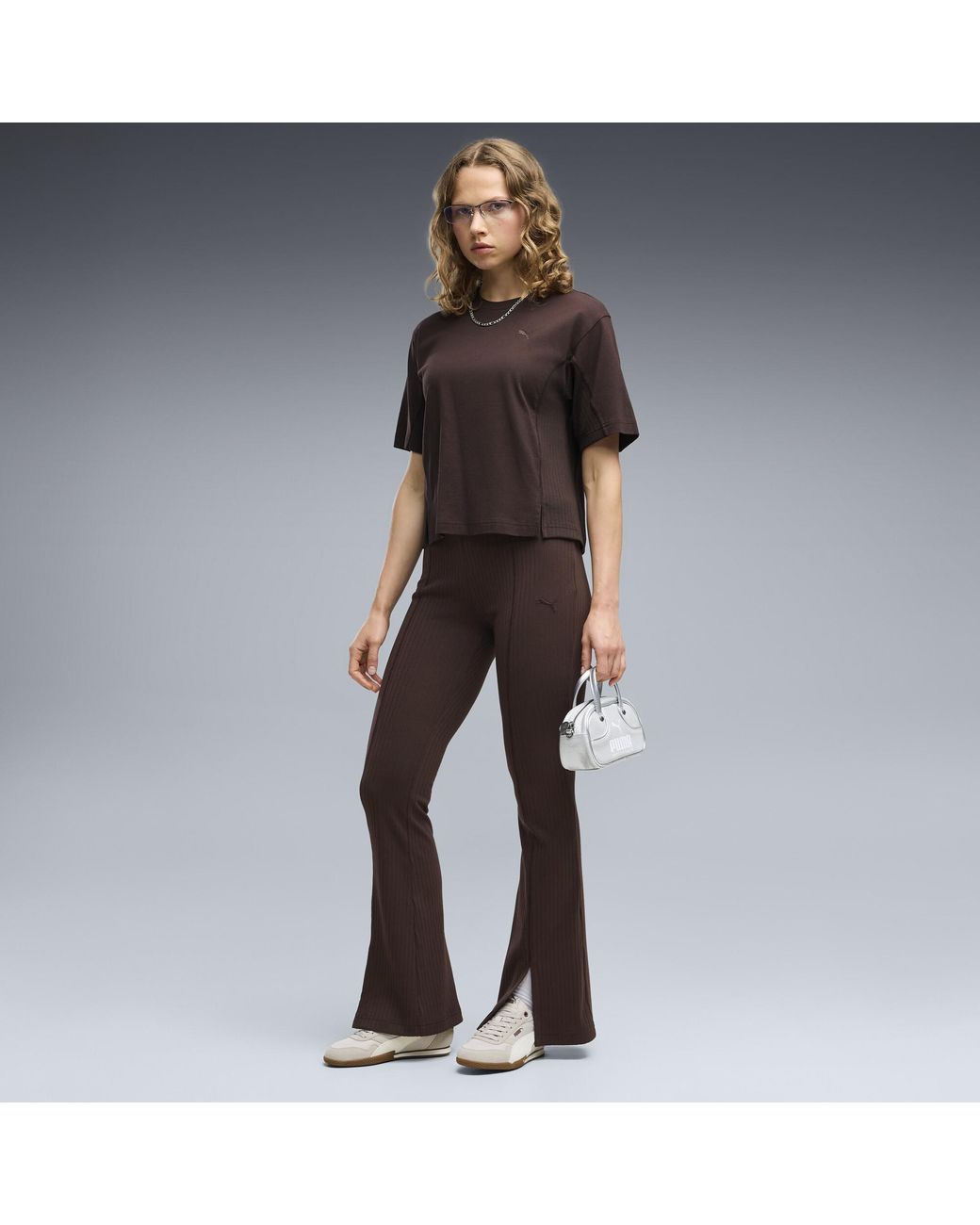 PUMA Brown Her Relaxed T-Shirt