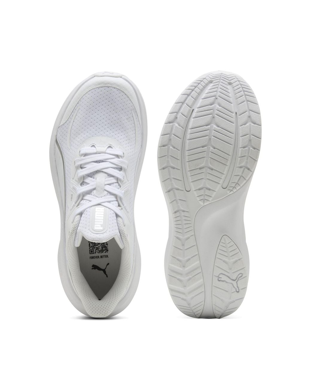PUMA White Skyrocket Lite 2 Shoes Youth