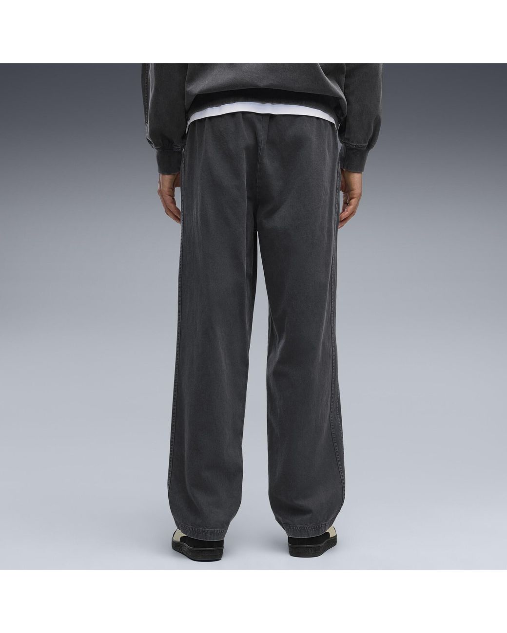 PUMA Black Future..Archive Relaxed Washed Twill Track Pants for men