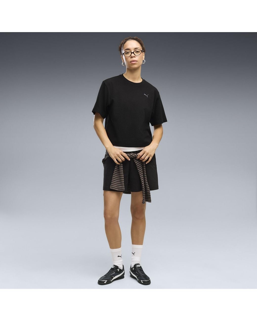 T-Shirt Essentials Elevated Dal Taglio Morbido Da Donna, Abbigliamento, Nero di PUMA in Black