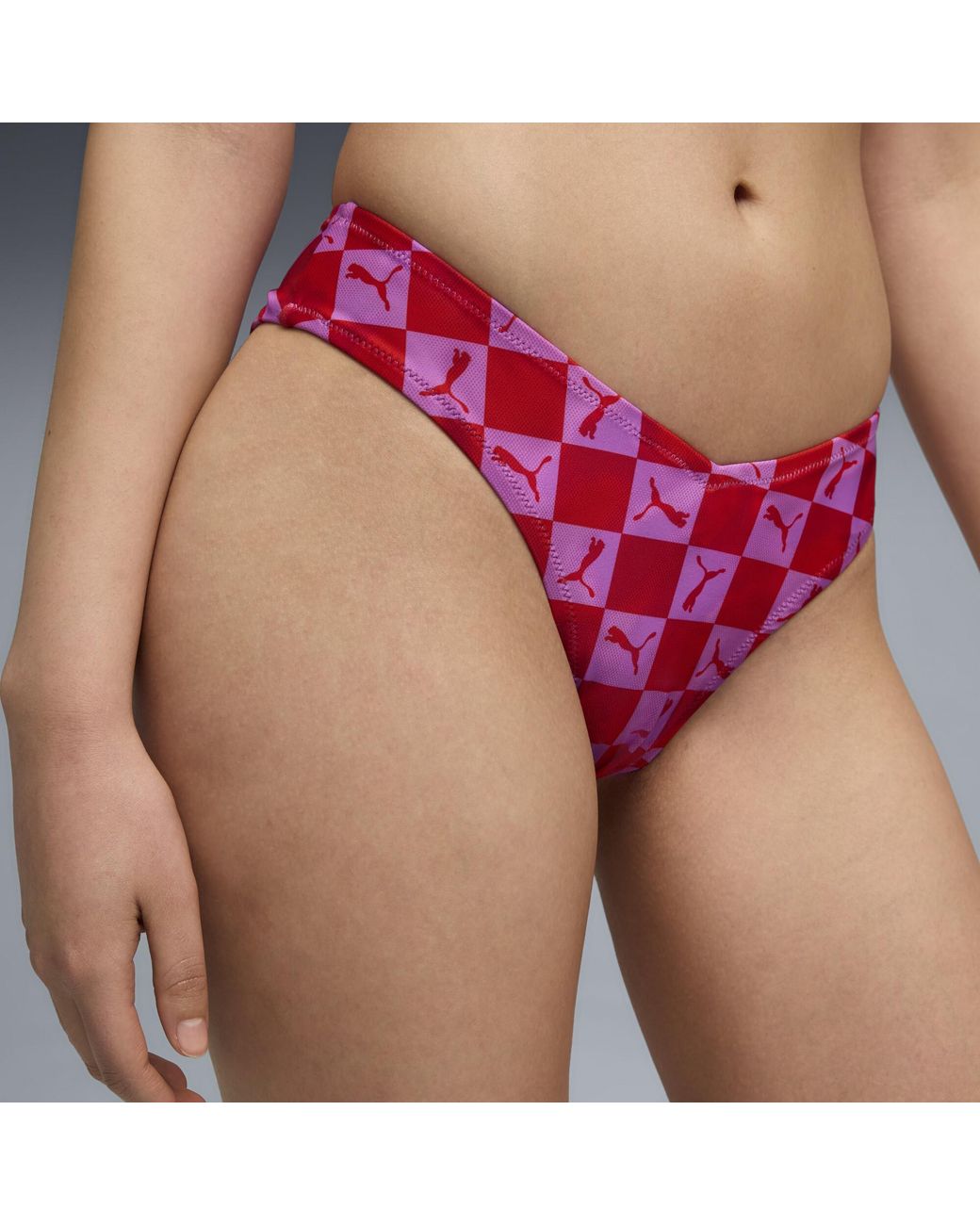 PUMA Purple Swim Printed Brazilian Briefs