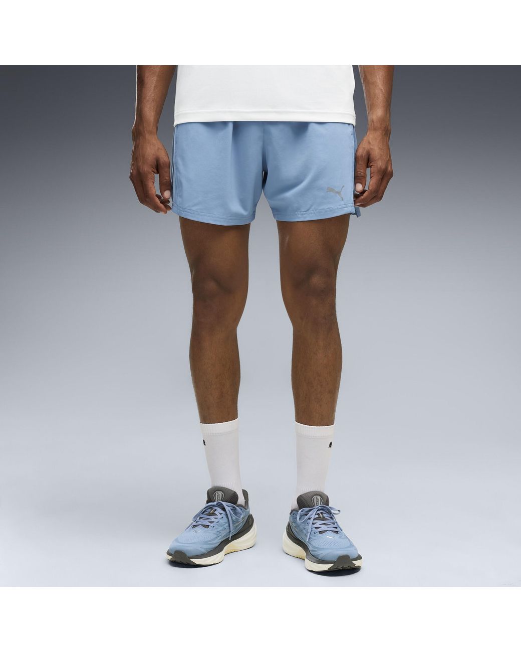 PUMA Blue Velocity 5" Running Shorts for men