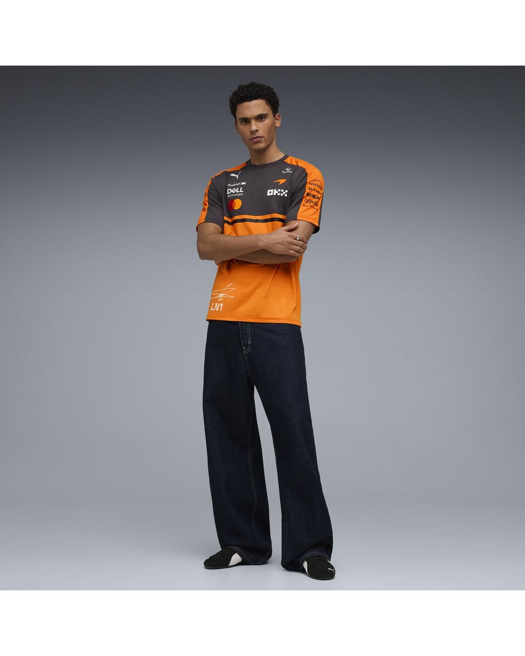 PUMA Orange Mclaren Mastercard F1 Team Replica Norris T-Shirt for men