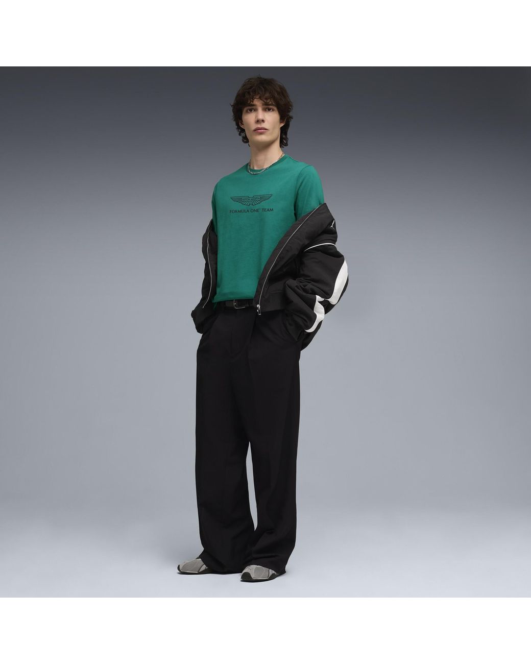 PUMA Green X Aston Martin Aramco F1 Team Essentials T-Shirt for men