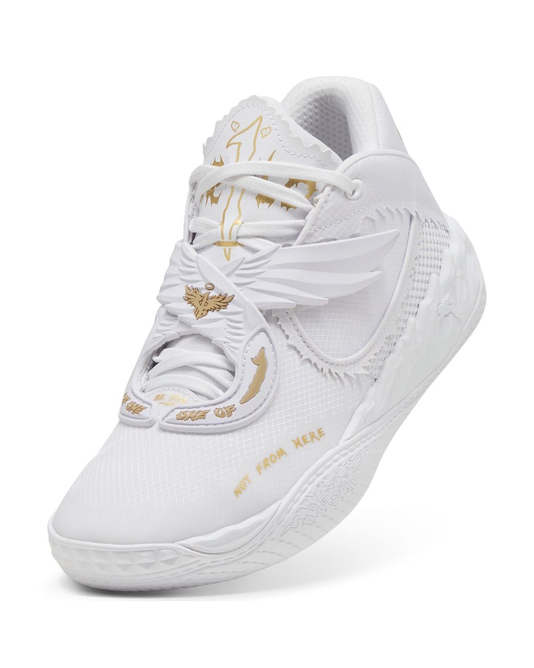 PUMA White Mb.05 Mist Basketball Shoes