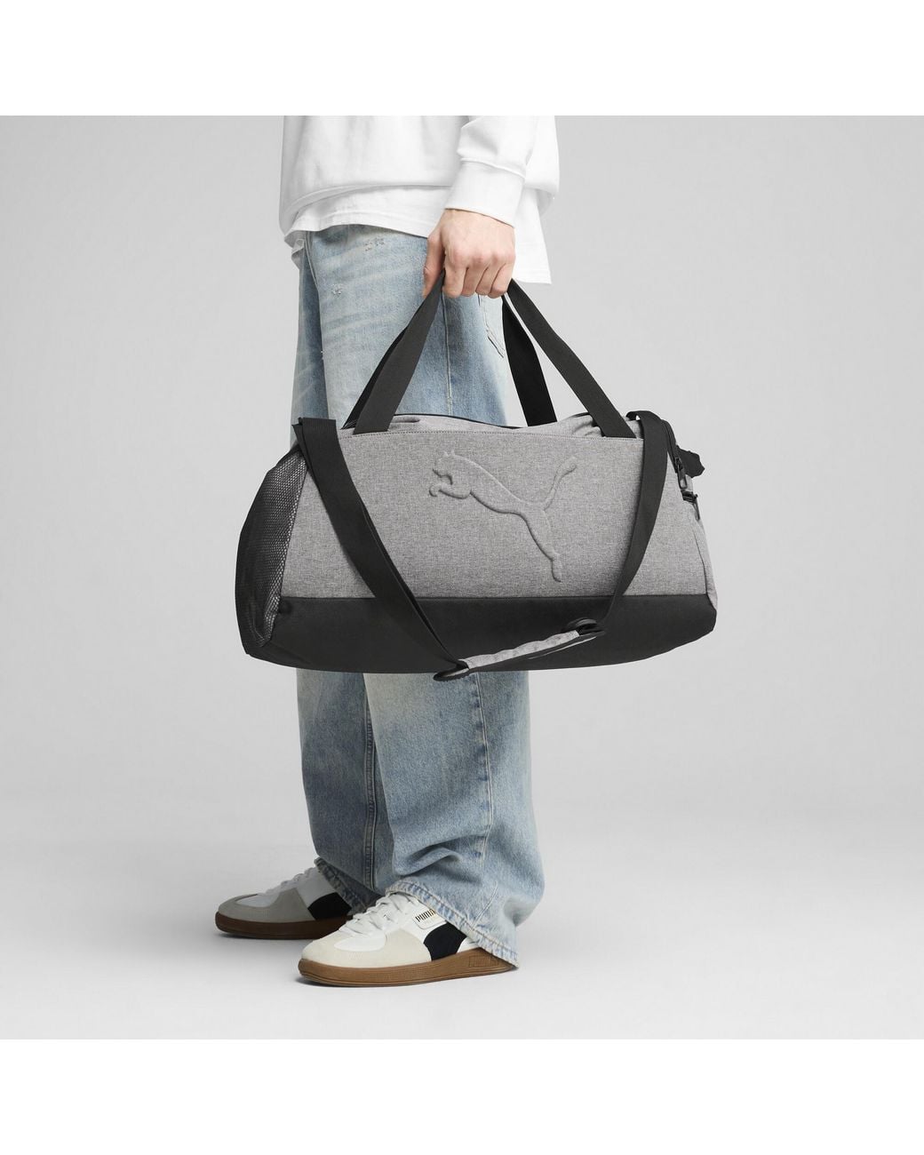 PUMA Gray Buzz Heather 35L Small Sports Bag