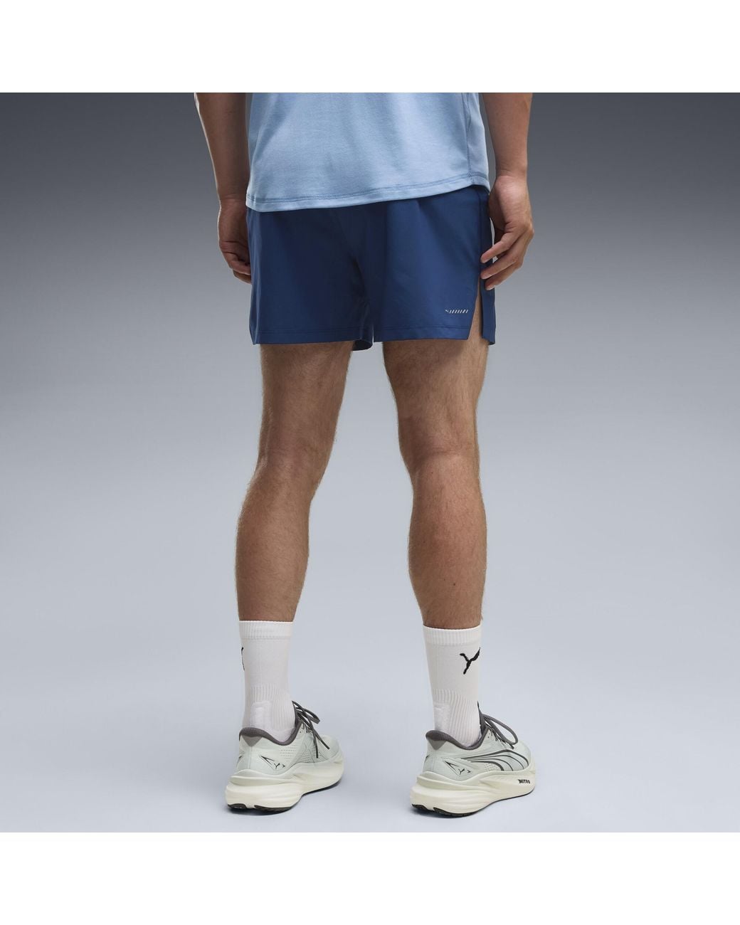PUMA Blue Dreamrun Drycell Running 5" Shorts for men