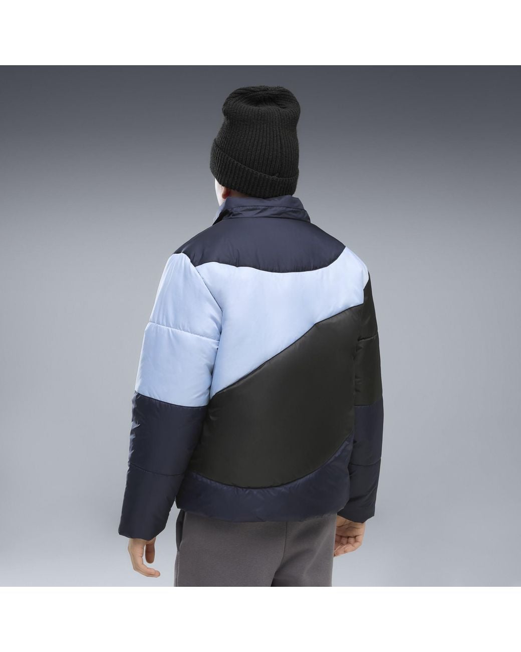 Giacca Imbottita Trapuntata Dal Taglio Morbido Per Ragazzi, Abbigliamento, Blu di PUMA in Gray
