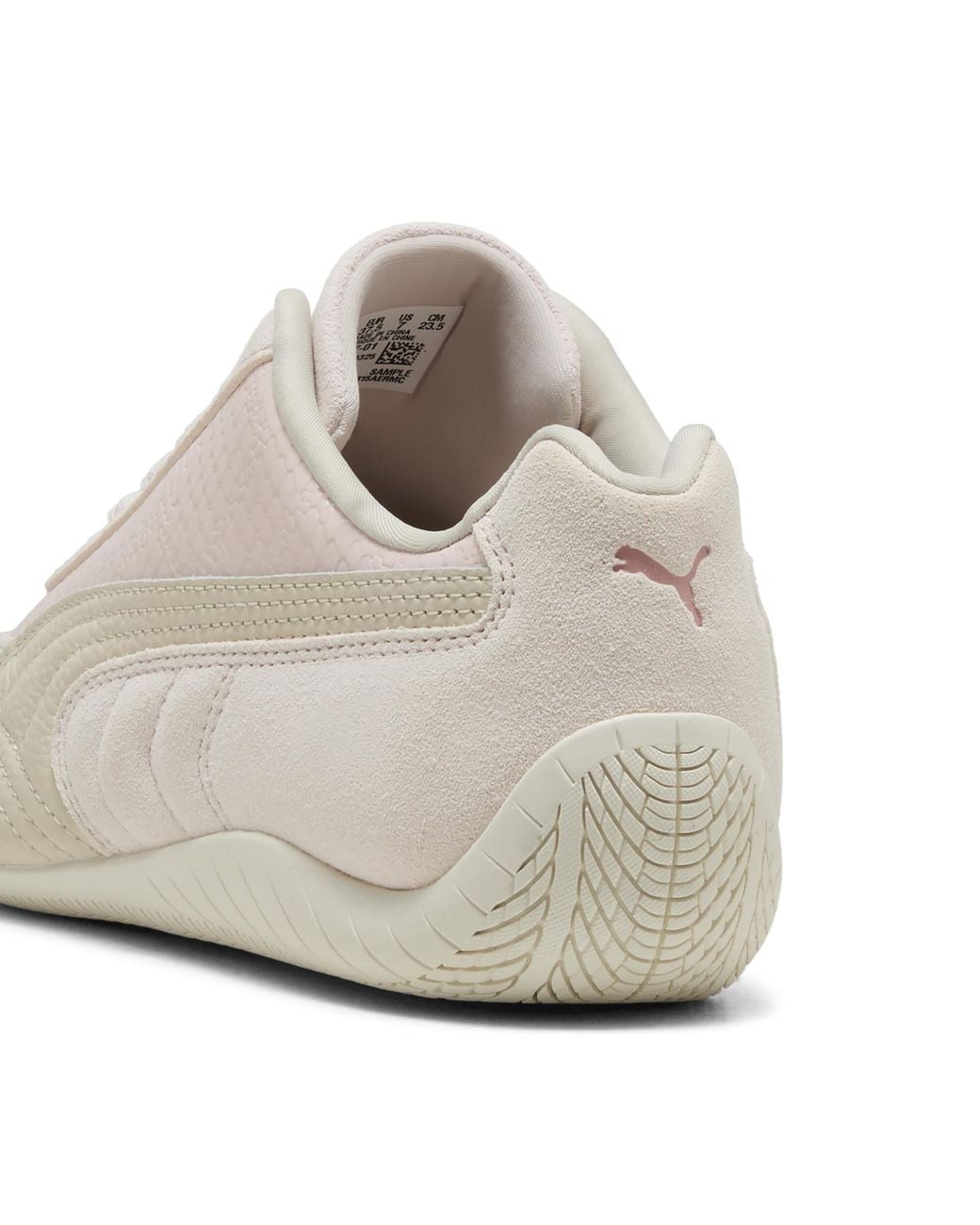PUMA White Speedcat Python Sneakers