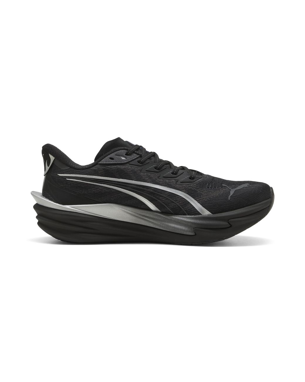 PUMA Black Deviate Nitro 4 Brightstride Road Running Shoes for men