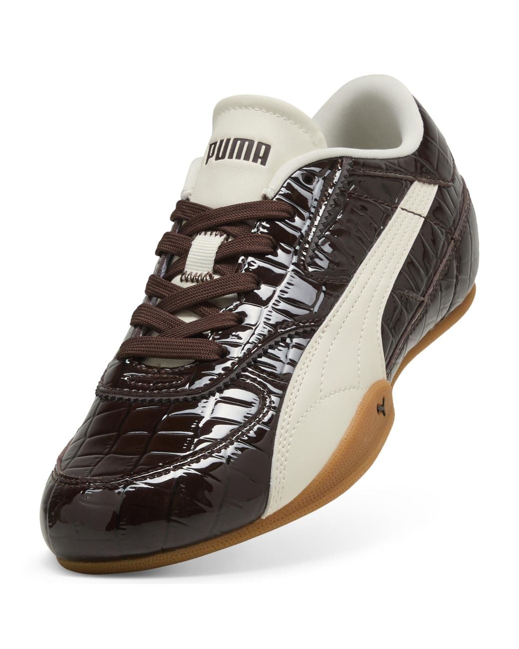 PUMA Brown Bella Mina Croc Sneakers