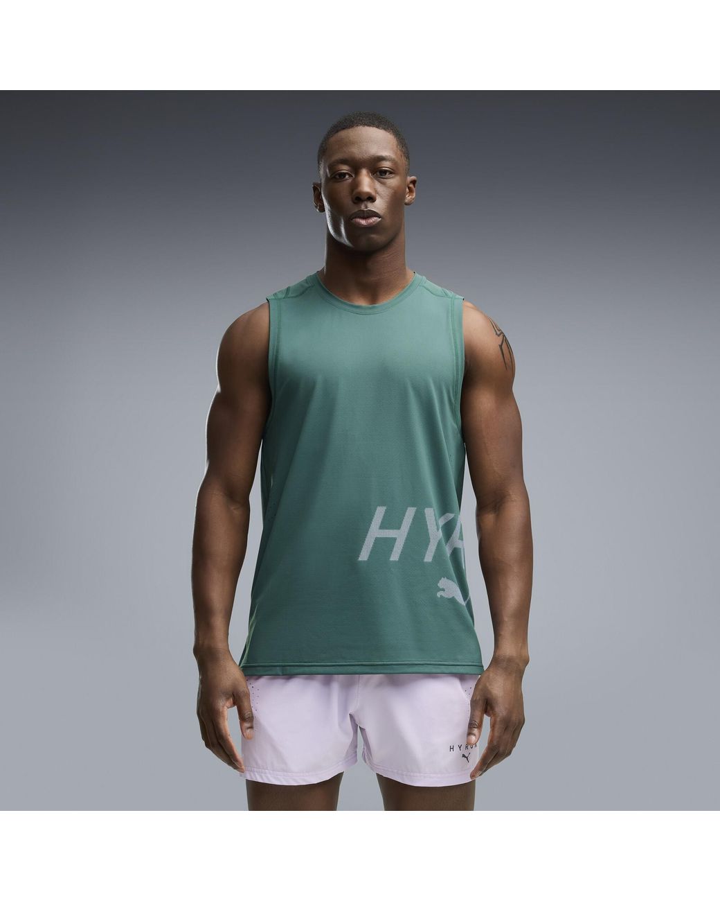 PUMA Green X Hyrox Pwrmode Training Tank Top for men