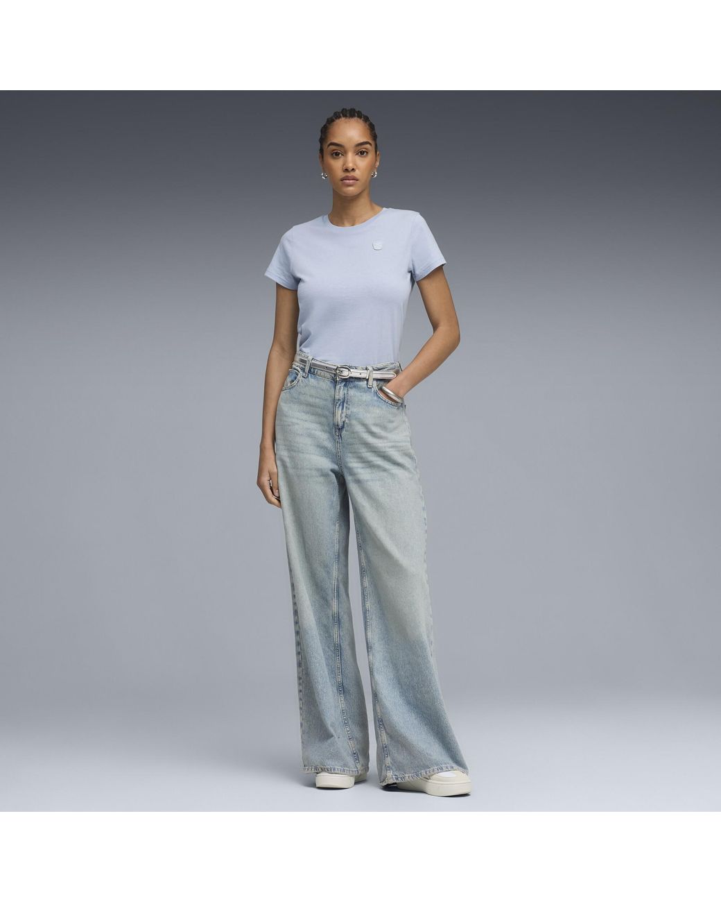 PUMA Gray Elevated Essentials T-Shirt