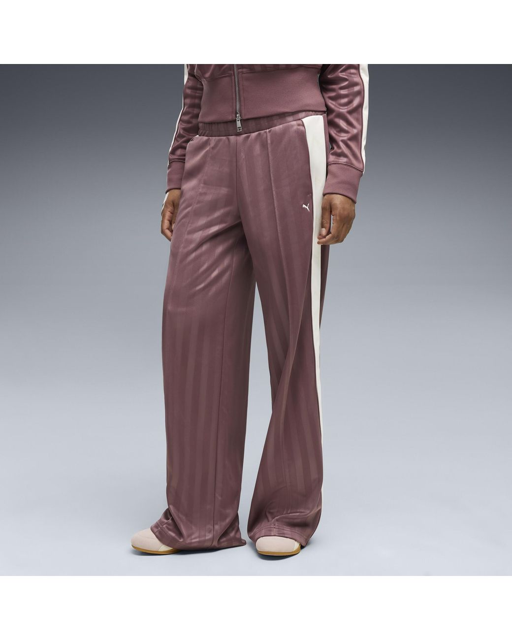 PUMA Purple T7 Relaxed Track Pants