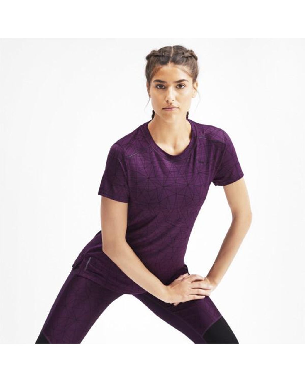 PUMA Last Lap Graphic T Shirt in Purple Lyst