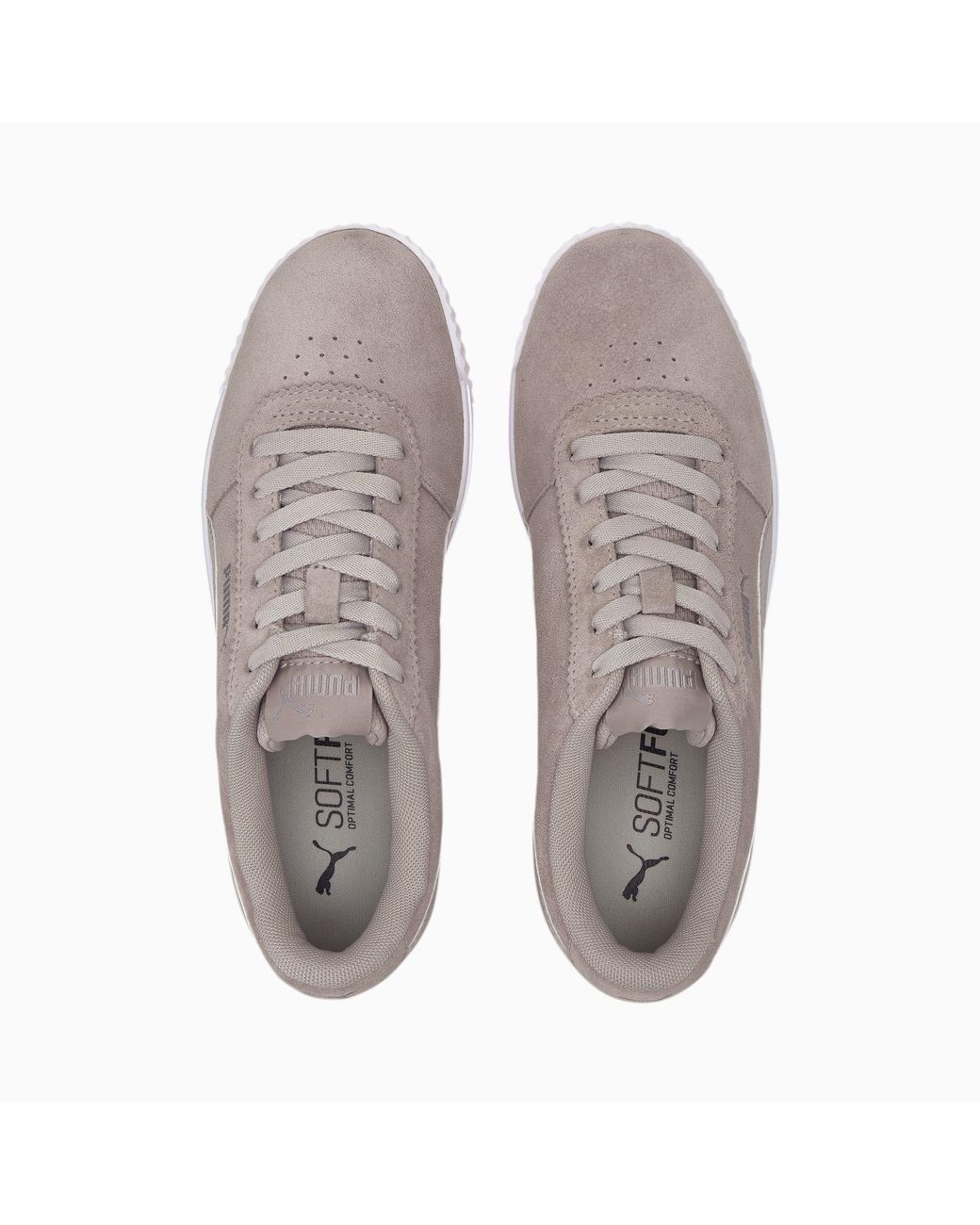 puma carina suede trainers