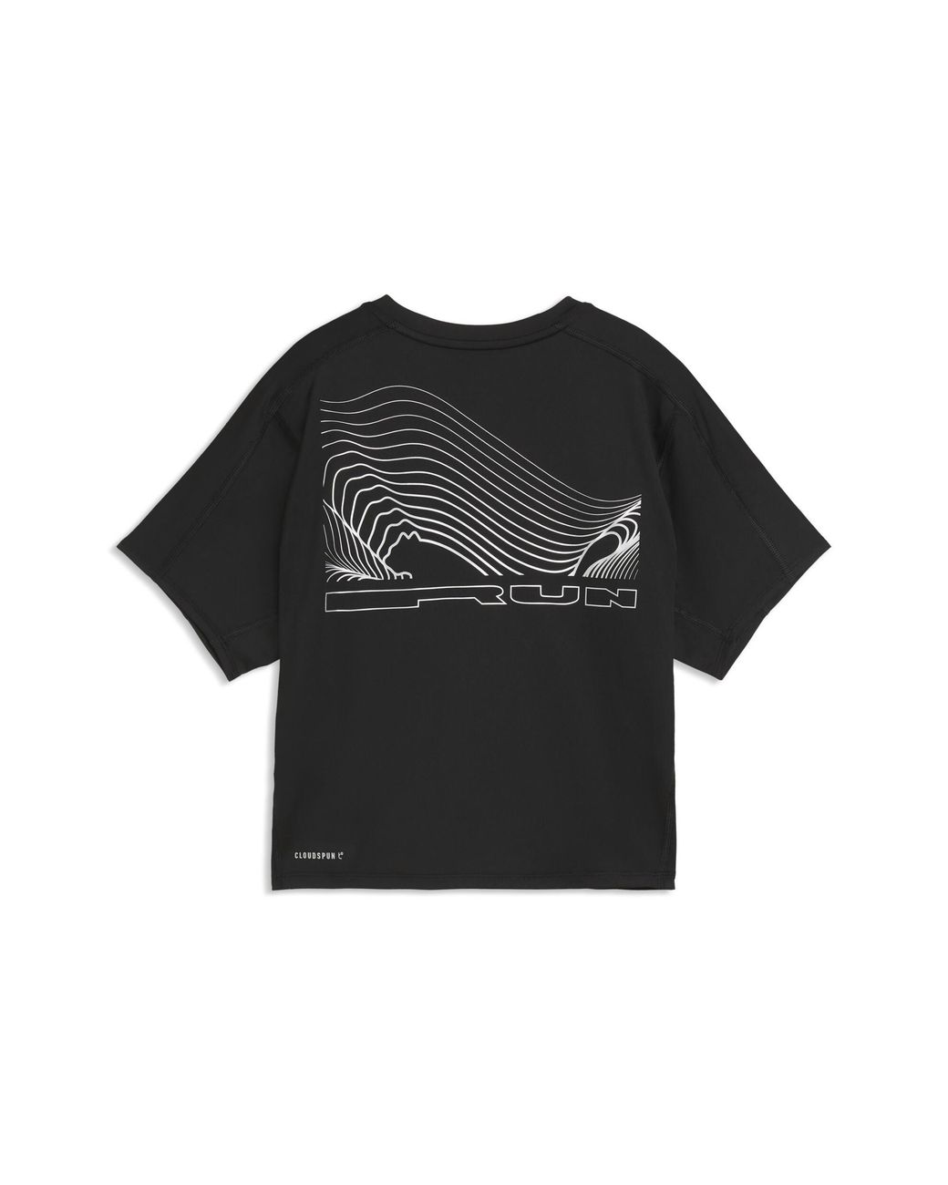 PUMA Black Brightstride Cloudspun Running T-Shirt